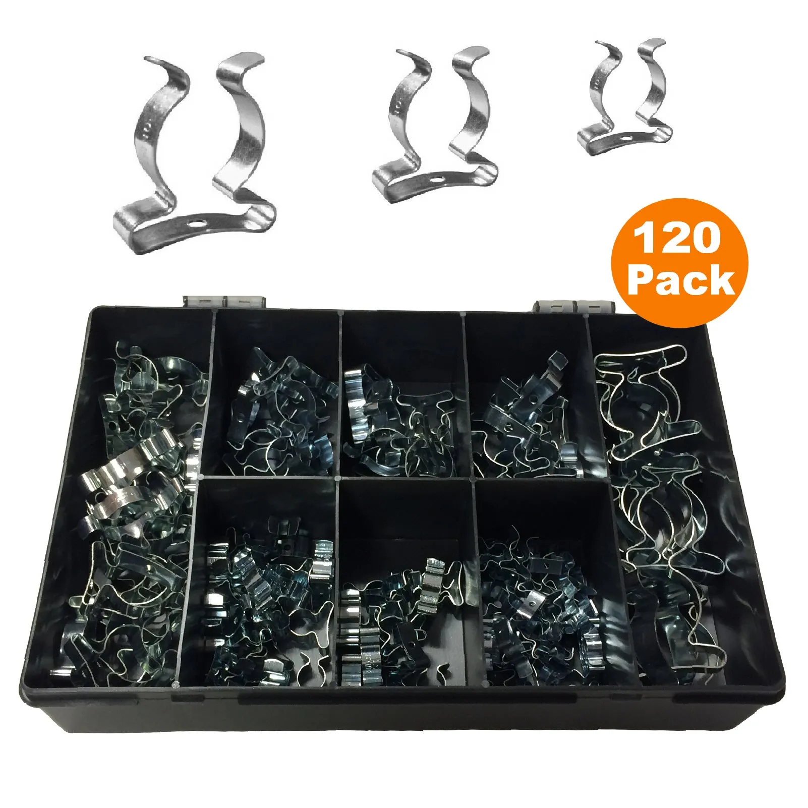 120 x Assorted Tool Spring Terry Clips