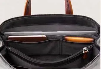 15inch Vintage Leather Laptop Briefcase Bag