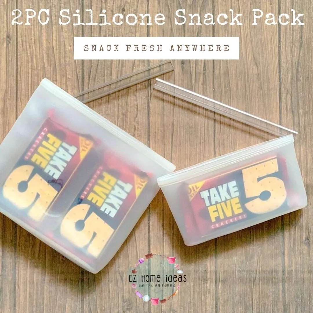 2 pcs Silicone Snack Pack