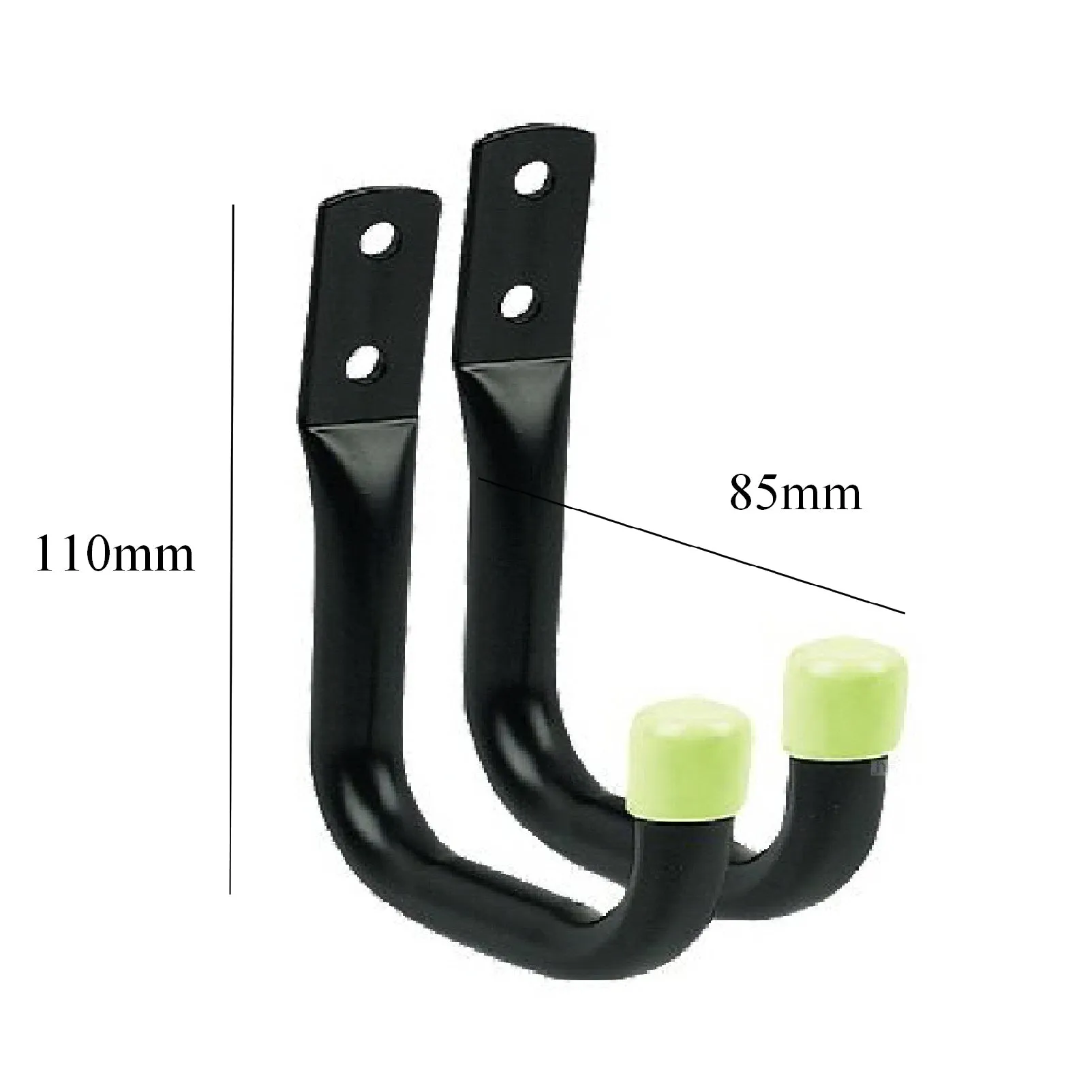 2 x Heavy Duty 8cm Storage Hooks Wall Mounted