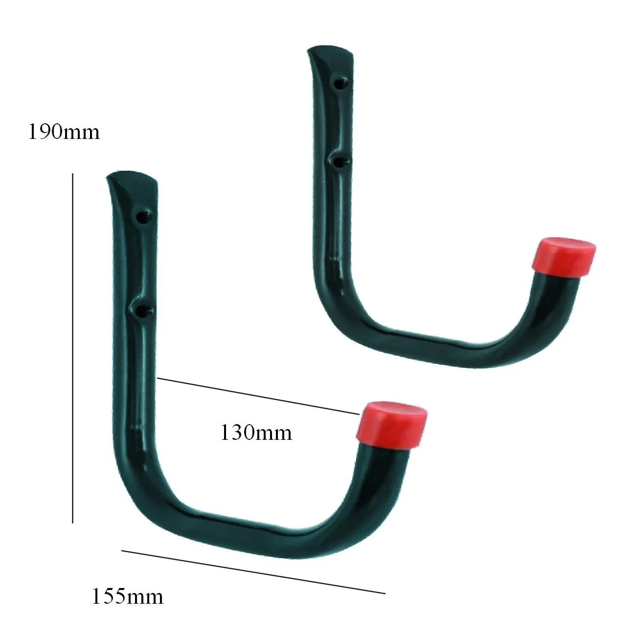 2 x Heavy Duty Storage Hooks Wall Mounted Ladder Garage