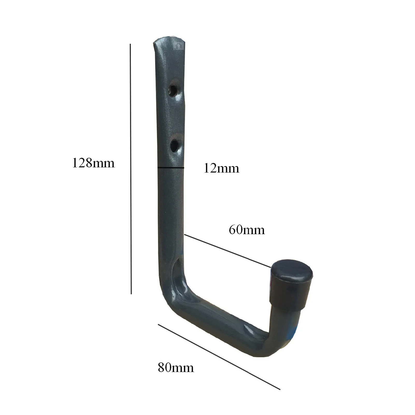 2 x Wall Mounted 80mm Utility Storage Hooks