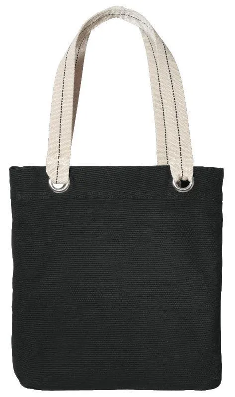 48 ct Colorful Cotton Canvas Allie Tote Bag with Interior Lining - By Case