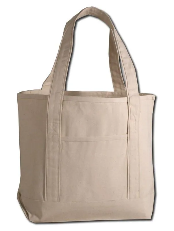 48 ct Jumbo Size Heavy Canvas Deluxe Tote Bag - By Case