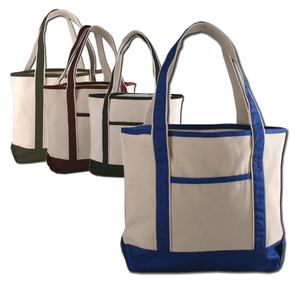 48 ct Jumbo Size Heavy Canvas Deluxe Tote Bag - By Case