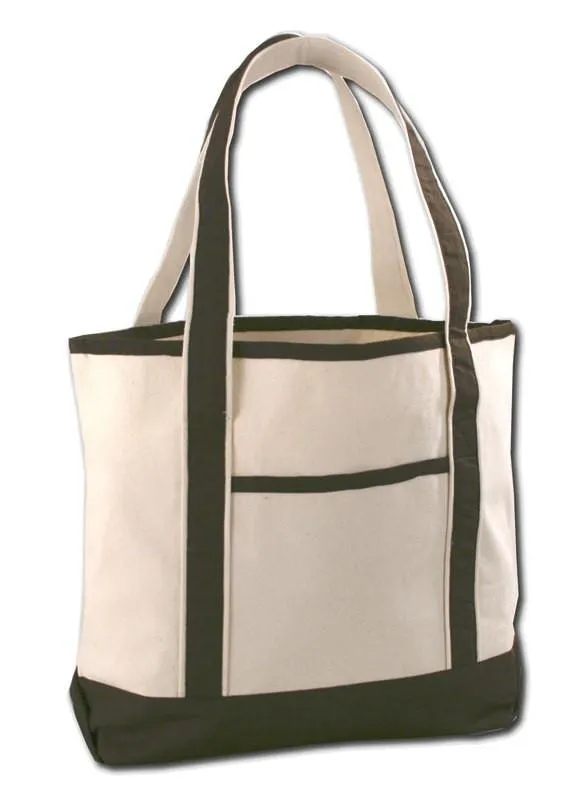 48 ct Jumbo Size Heavy Canvas Deluxe Tote Bag - By Case