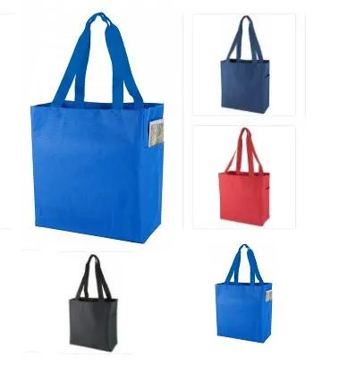 48 ct Polyester Value Essential Tote Bags Large Size - By Case