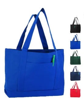 48 ct Sturdy Shopping Tote Bags Solid With PVC Backing - By Case