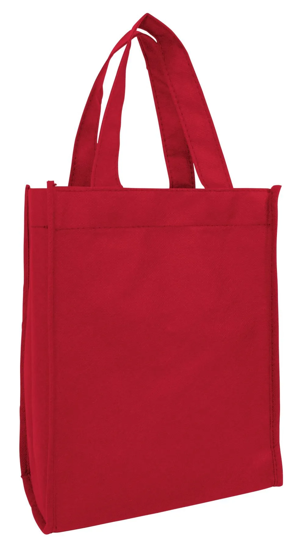 50 ct Non Woven 8" Gift Tote Bag / Economy Book Bag - Pack of 50