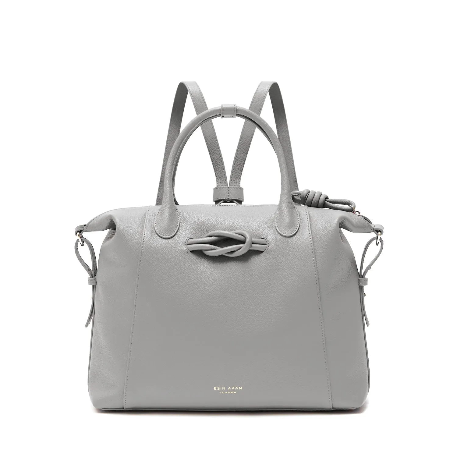 6-in-1 Wimbledon Leather Backpack Tote, Grey