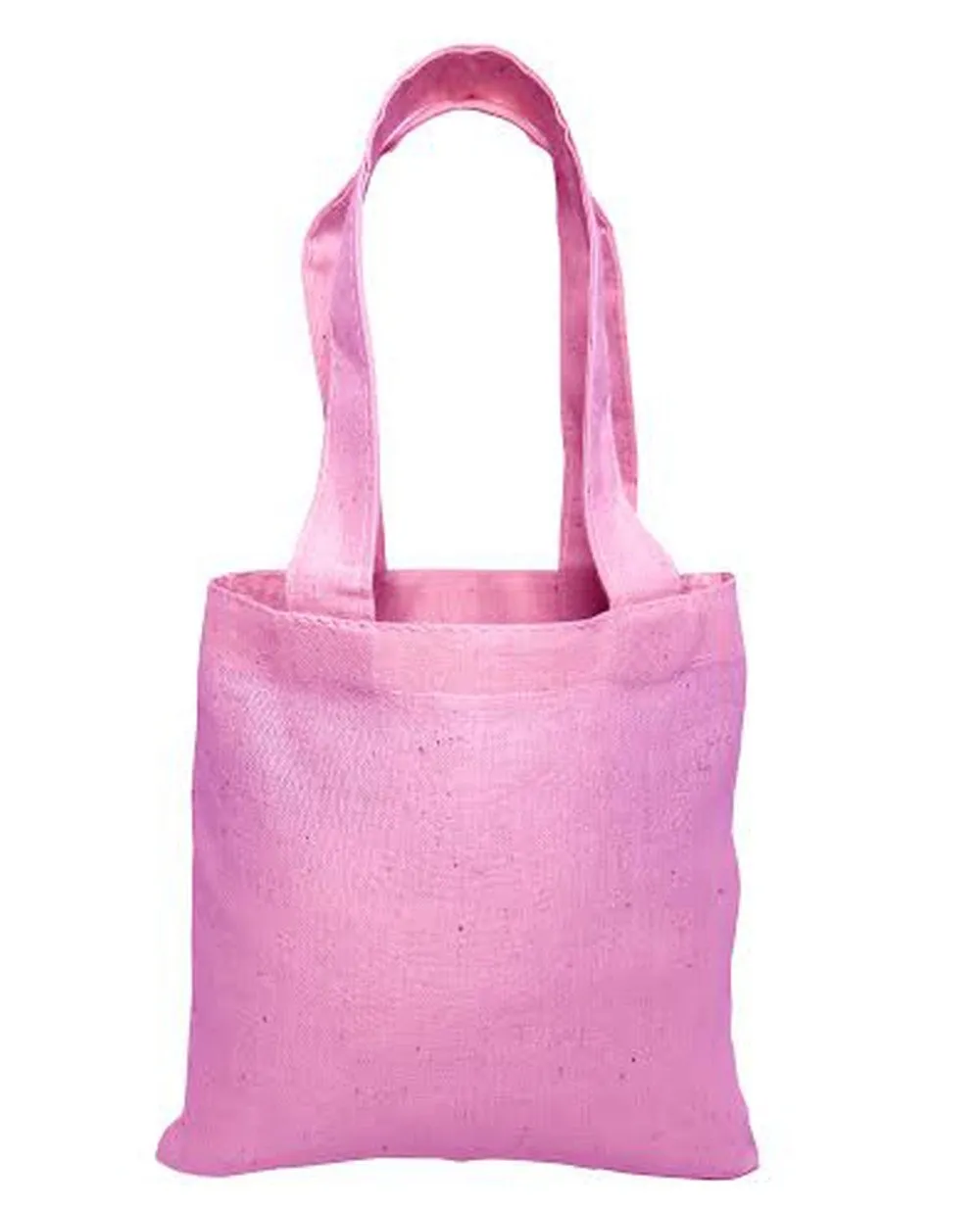 6" MINI Cotton Tote Bag with Fabric Handles