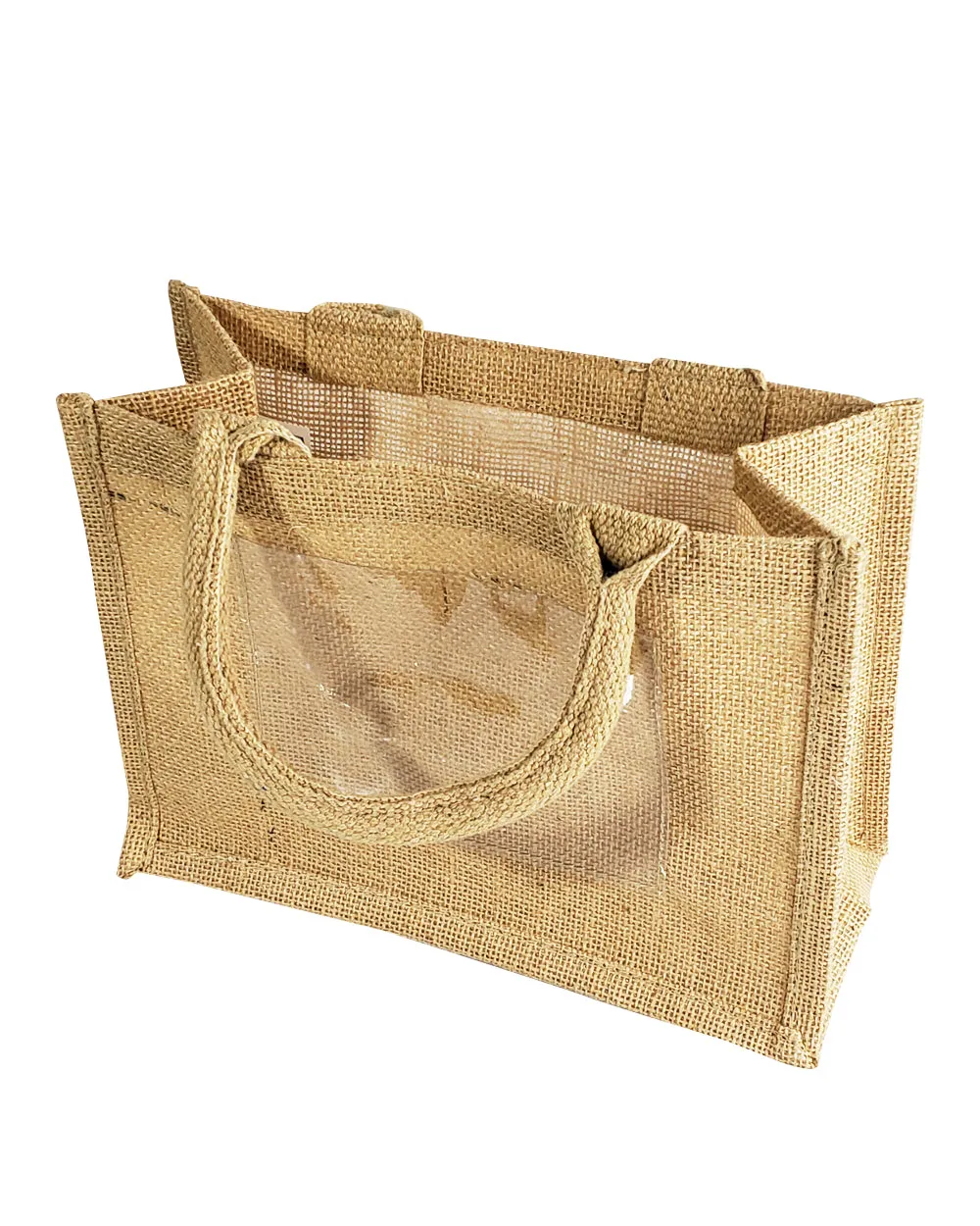 72 ct Rustic Wedding Favor Burlap Bags / Promotional Jute Totes - By Case