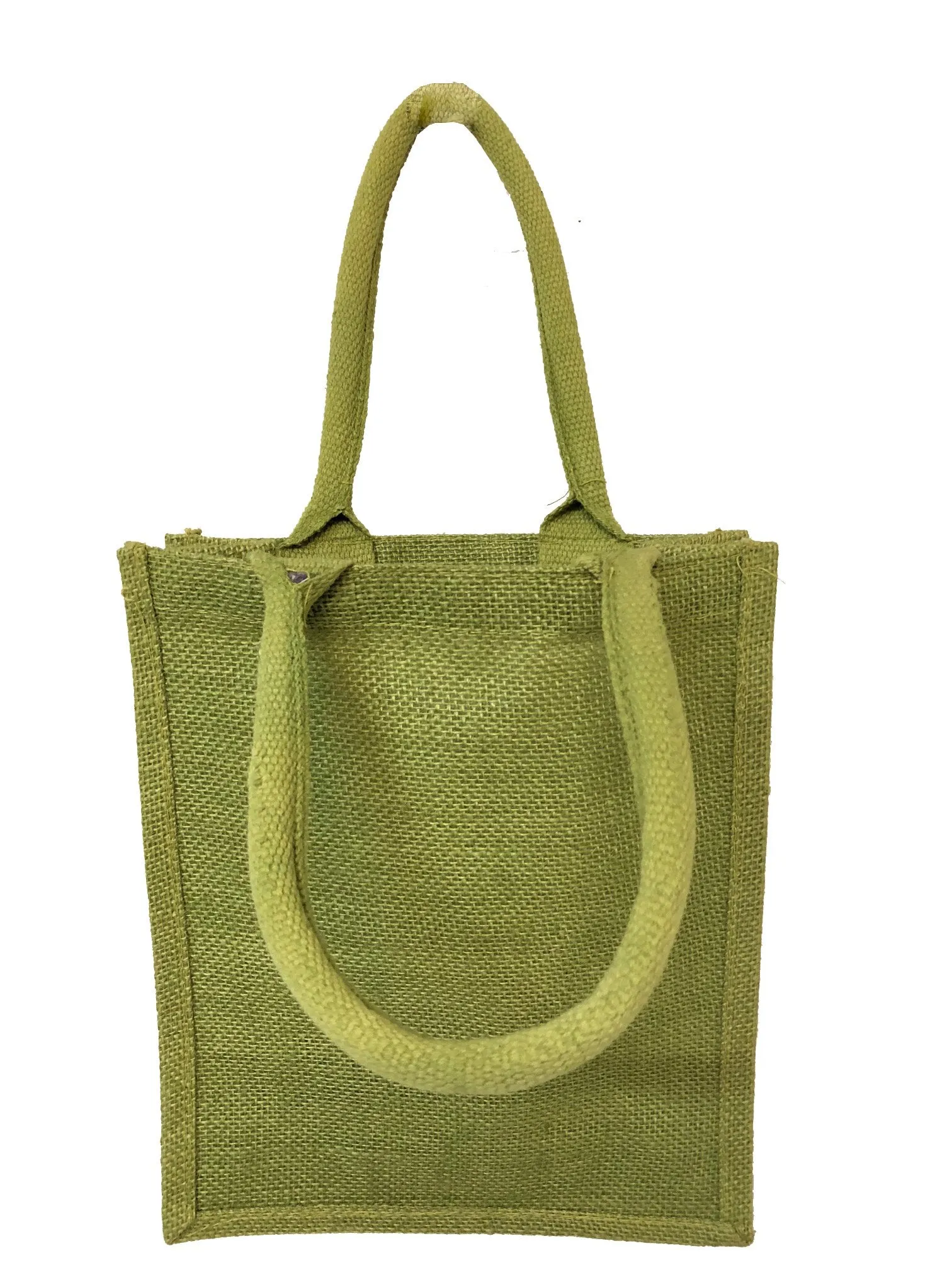 72 ct Small Burlap Bags / Jute Book Bag with Full Gusset - By Case