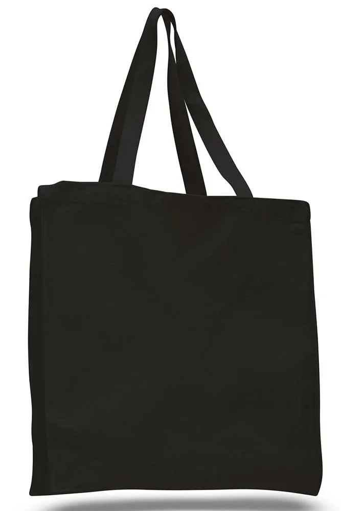 96 ct Heavy Canvas Wholesale Tote bags With Full Gusset - By Case