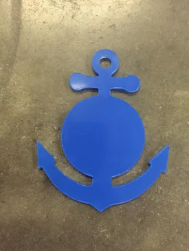 Acrylic-  Anchor- Keychains