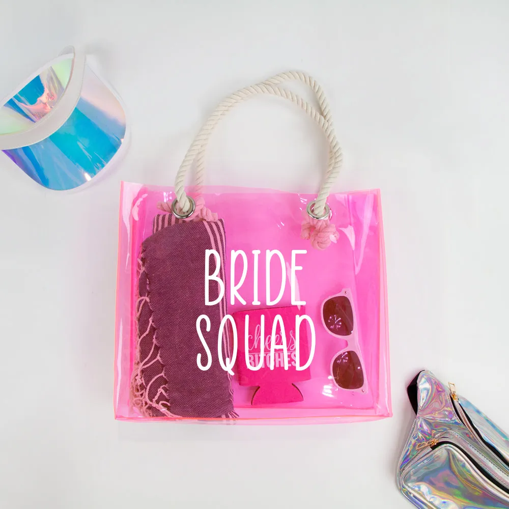 Bachelorette Clear Tote Bag