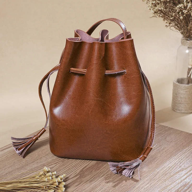 Bags For Women, Womens Leather Bag, Leather Crossbody Bag Women Handmade, Bucket Bag Handbag