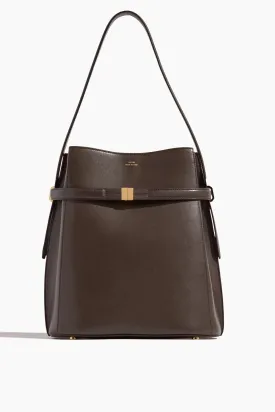 Belted Bucket Bag in Bark