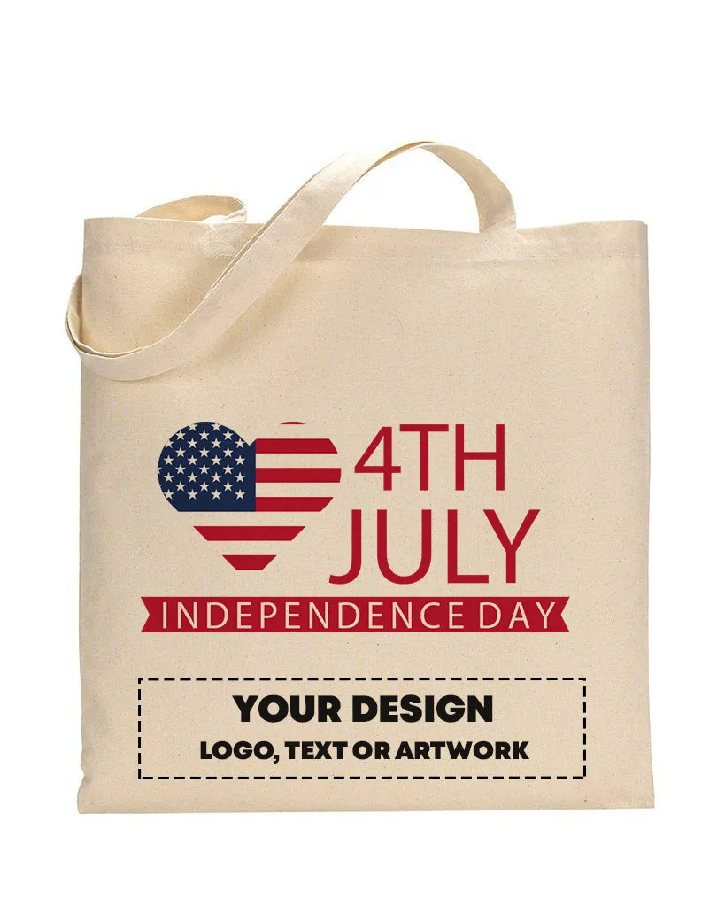 Big Hearth Tote Bag - 4th Of July Tote Bags