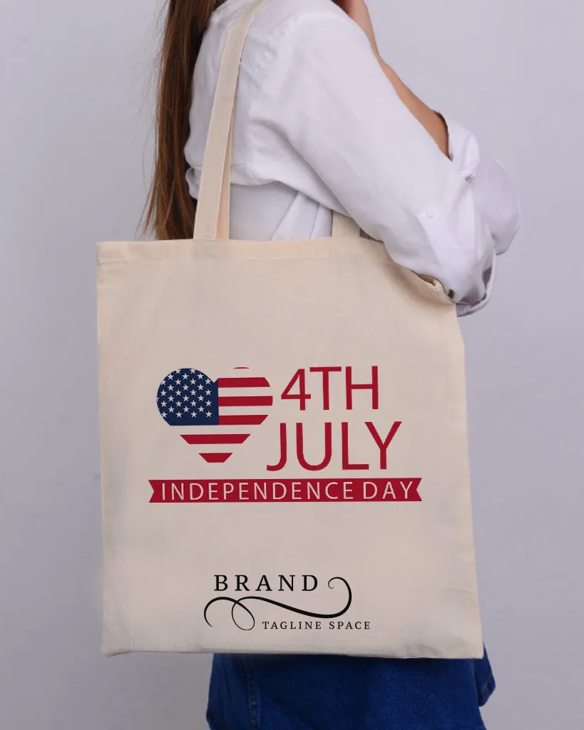 Big Hearth Tote Bag - 4th Of July Tote Bags