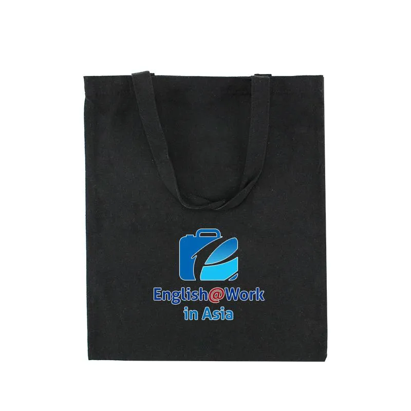 Black Canvas Tote Bag 35*42cm