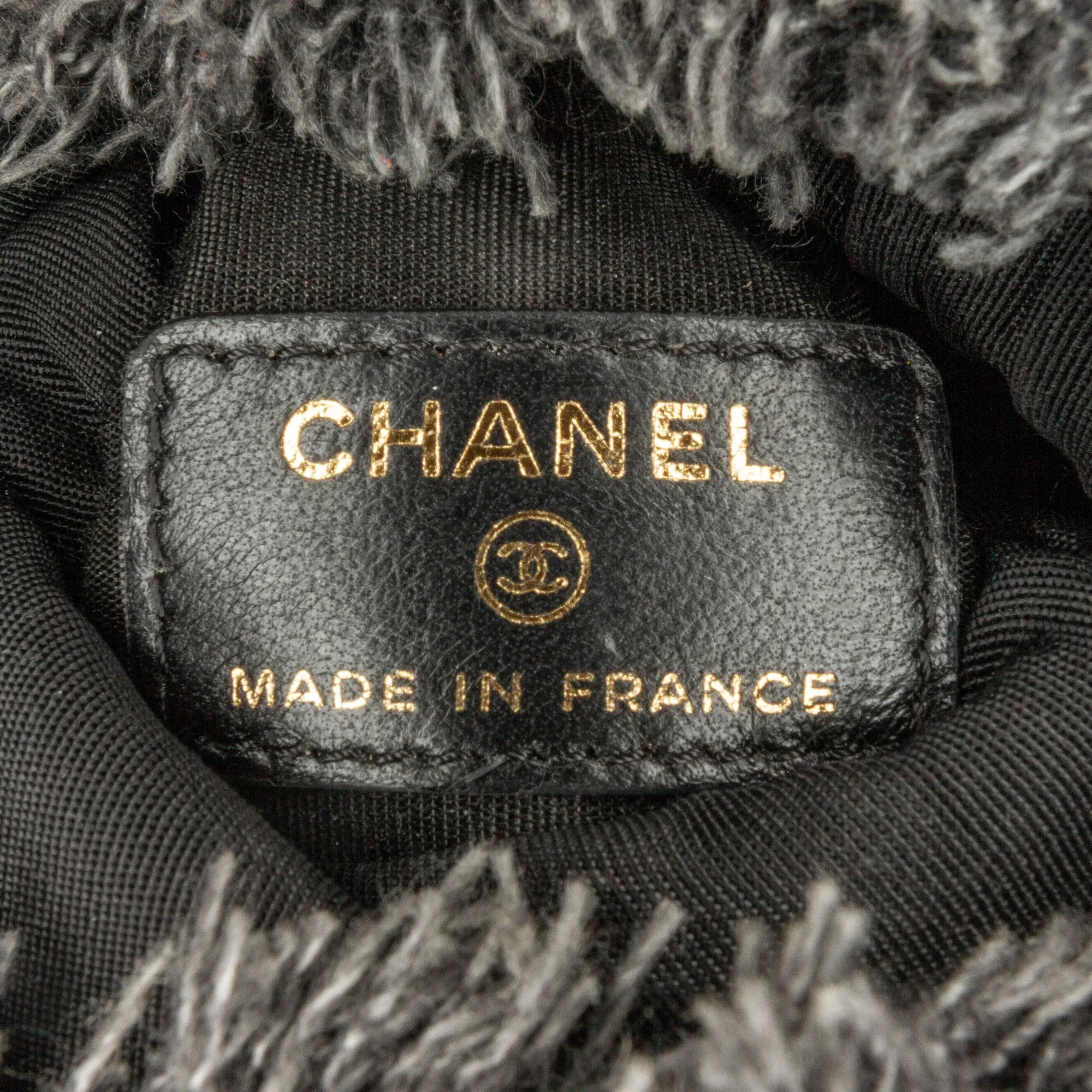 Black Chanel Mini Denim Mood Bucket with Chain