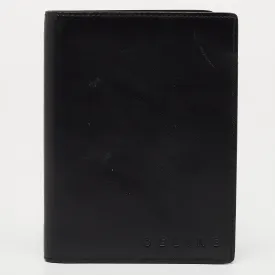 Black Leather Compact Wallet