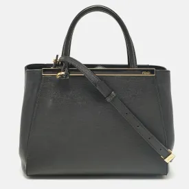 Black Leather Small 2Jours Tote