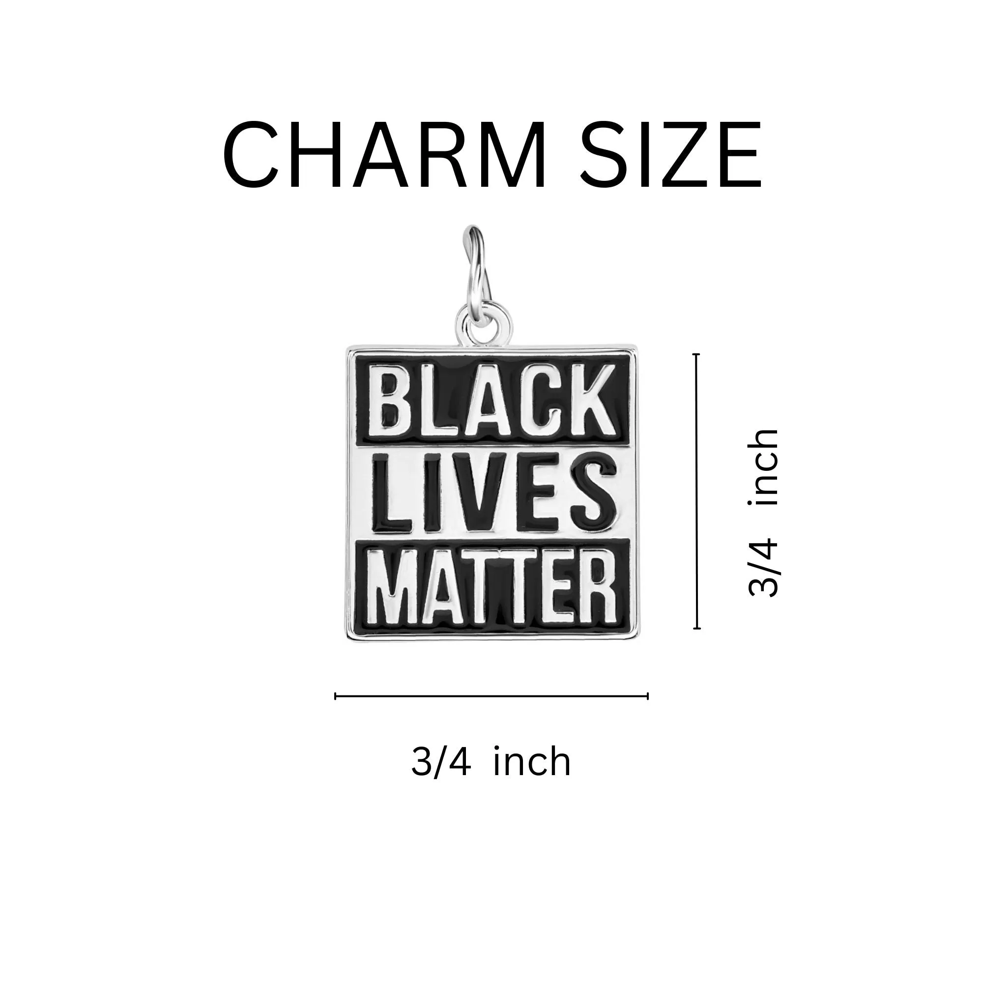 Black Lives Matter Split Style Keychains