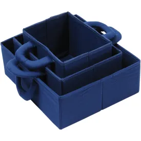 Blue Storage Bins - Set of 3