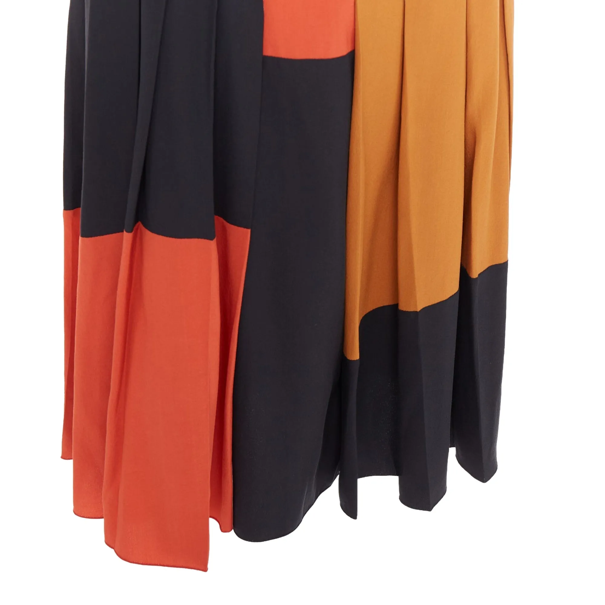 Bottega Veneta colorblock pleated skirt