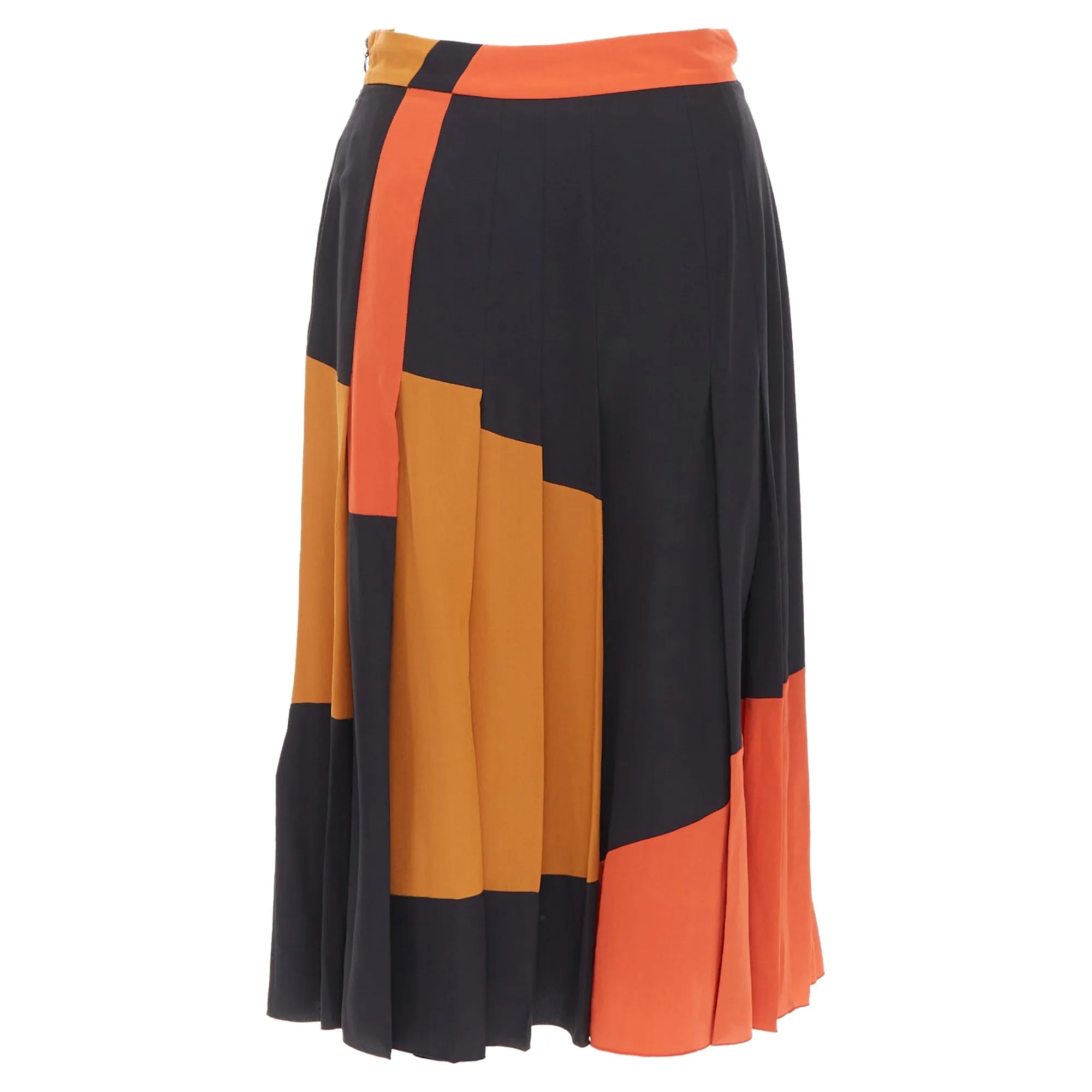 Bottega Veneta colorblock pleated skirt