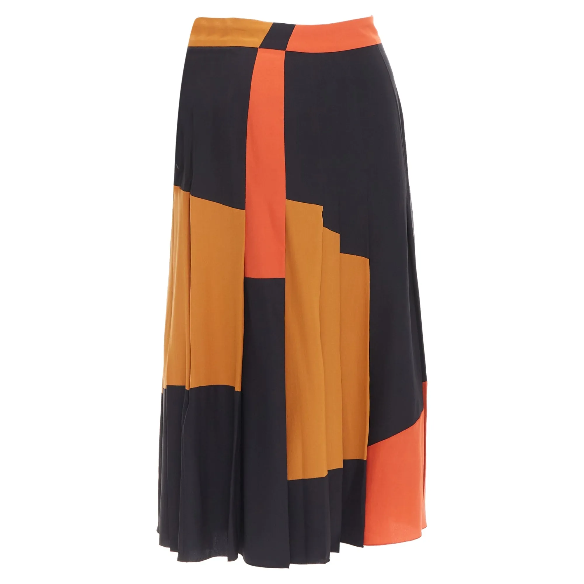 Bottega Veneta colorblock pleated skirt