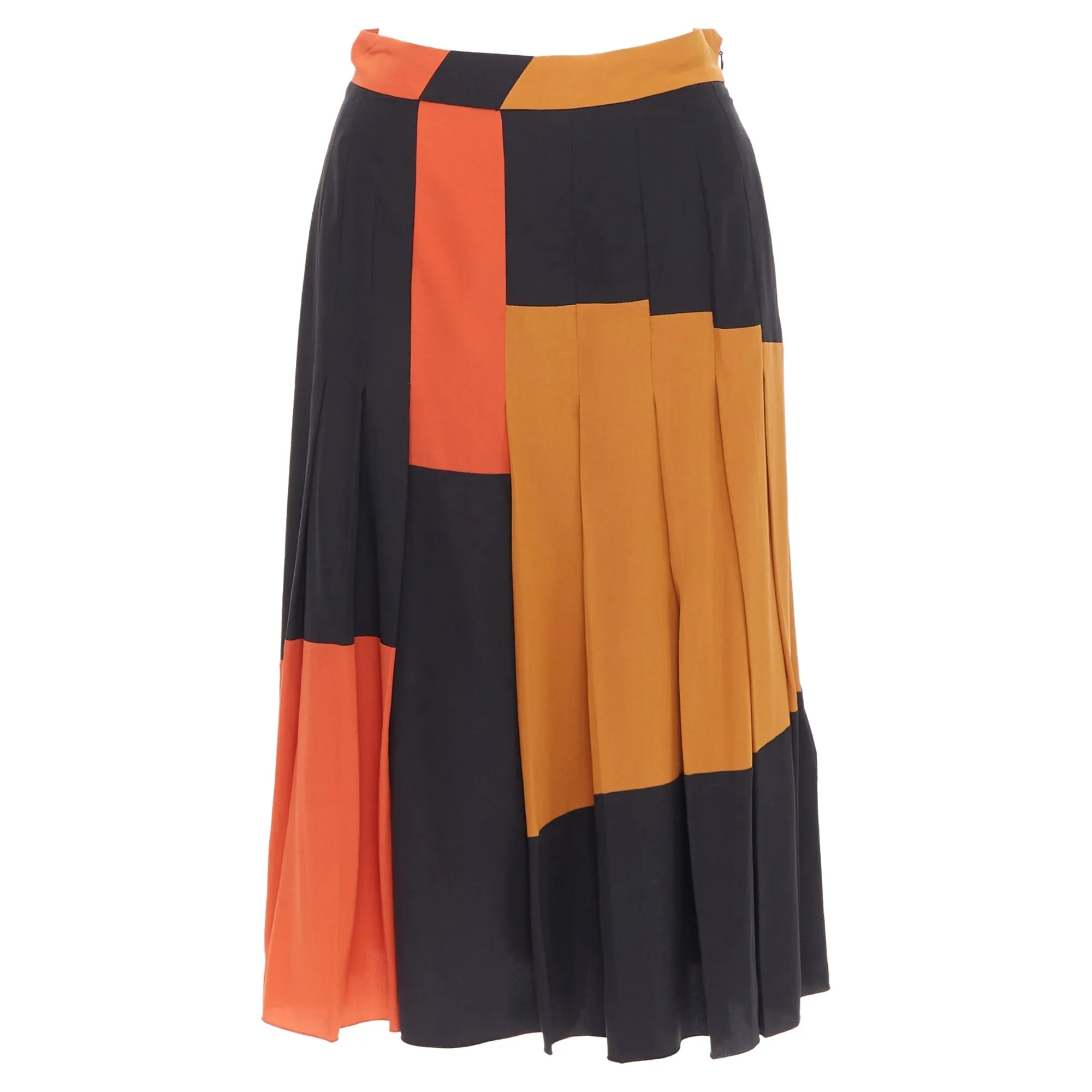 Bottega Veneta colorblock pleated skirt