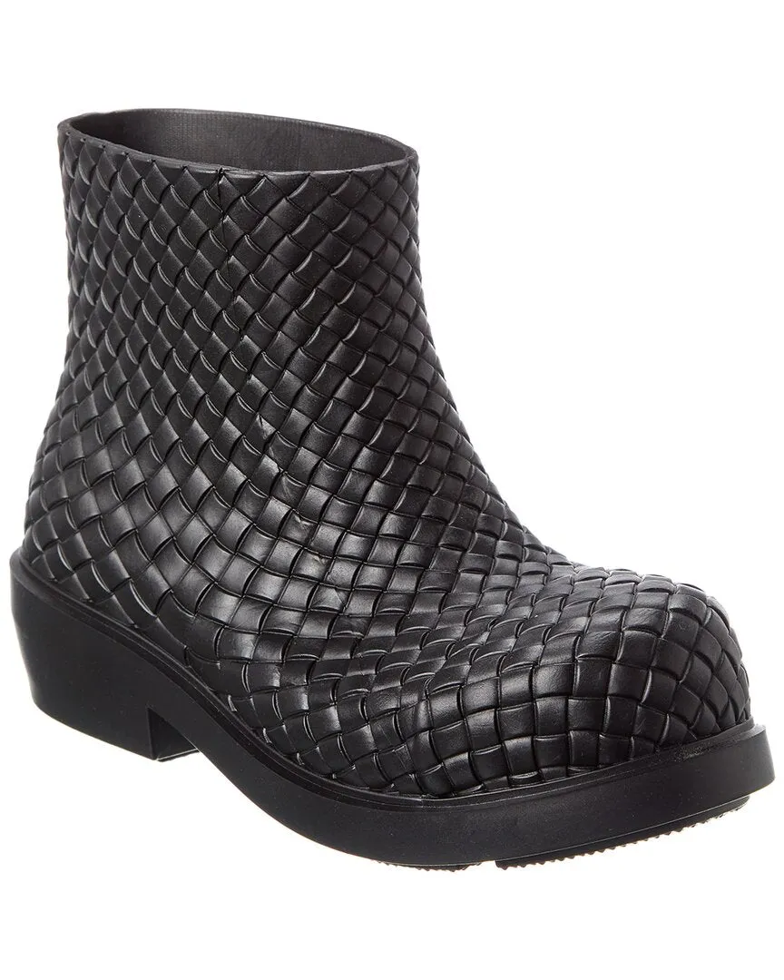 Bottega Veneta Fireman Intreccio Rubber Boot