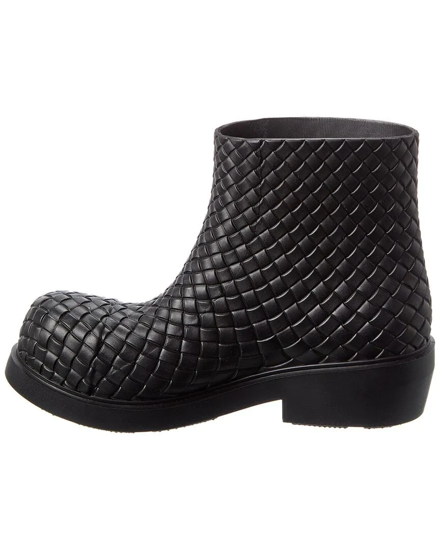 Bottega Veneta Fireman Intreccio Rubber Boot