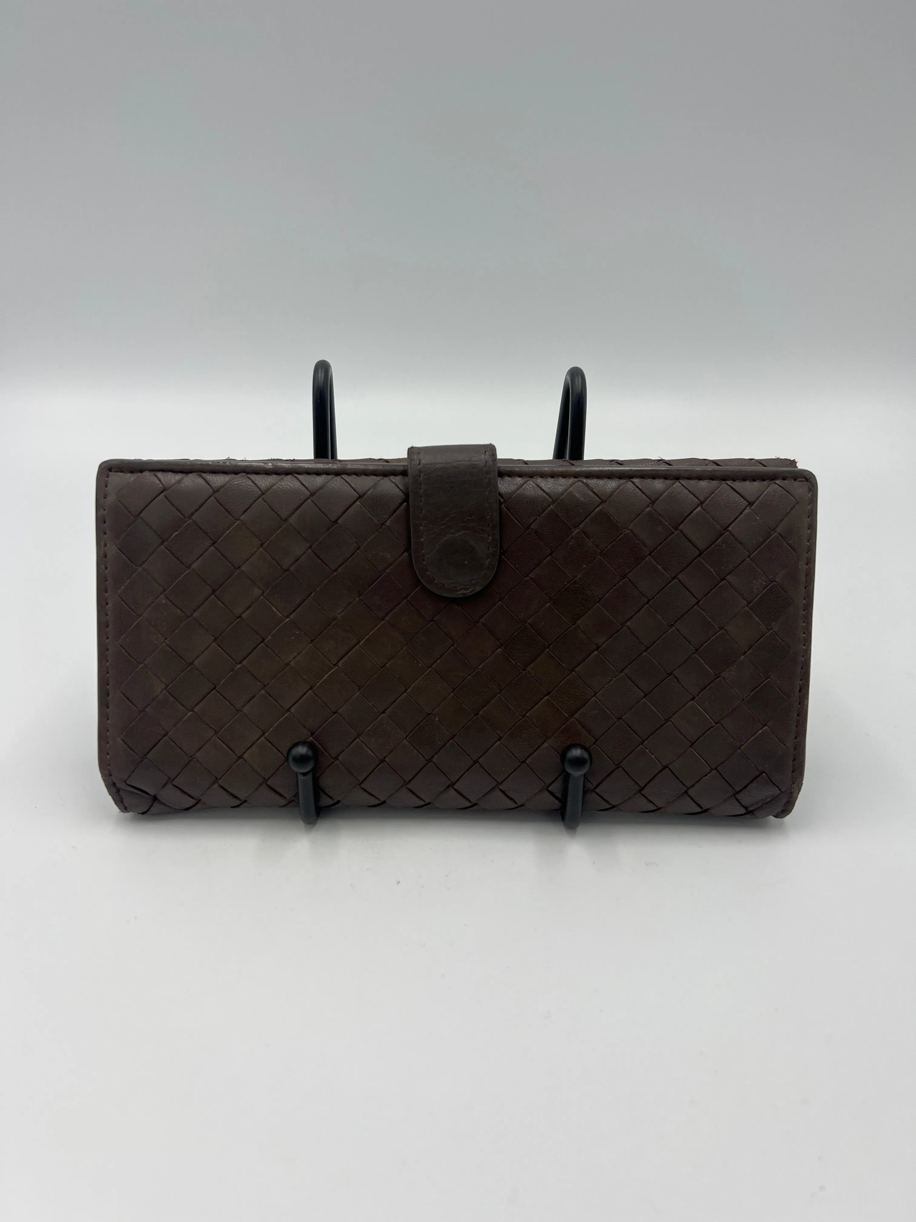 Bottega Veneta Intrecciato French Flap Continental Designer Wallet