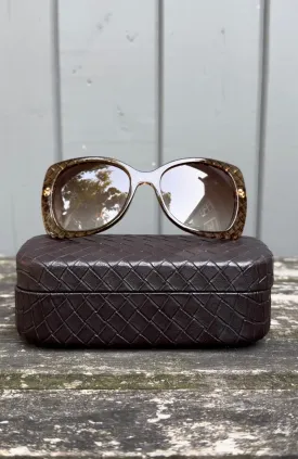 BOTTEGA VENETA Intrecciato Oversized Sunglasses