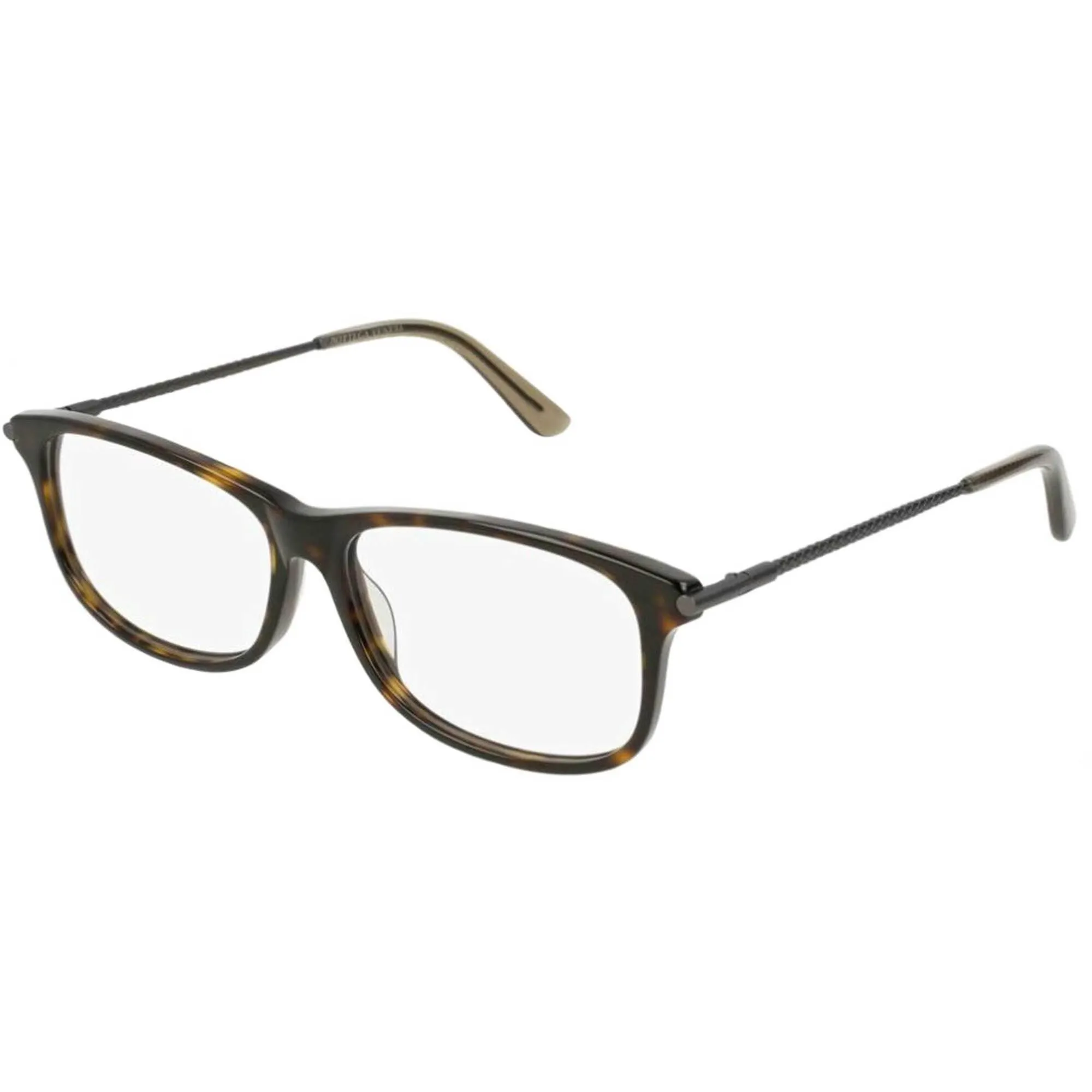 Bottega Veneta Men's Eyeglasses - Havana Ruthenium Frame | BOTTEGA VENETA BV0187O 006