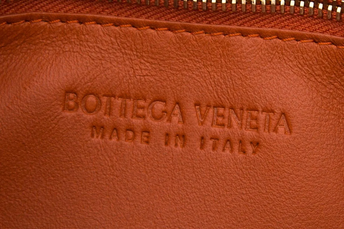 Bottega Veneta Orange Charlotte Padded Handbag