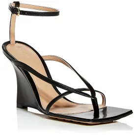 Bottega Veneta Womens Metallic Ankle Strap Heels