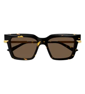 Bottega Venetta Minimalist Women's Brown Butterfly Sunglassess