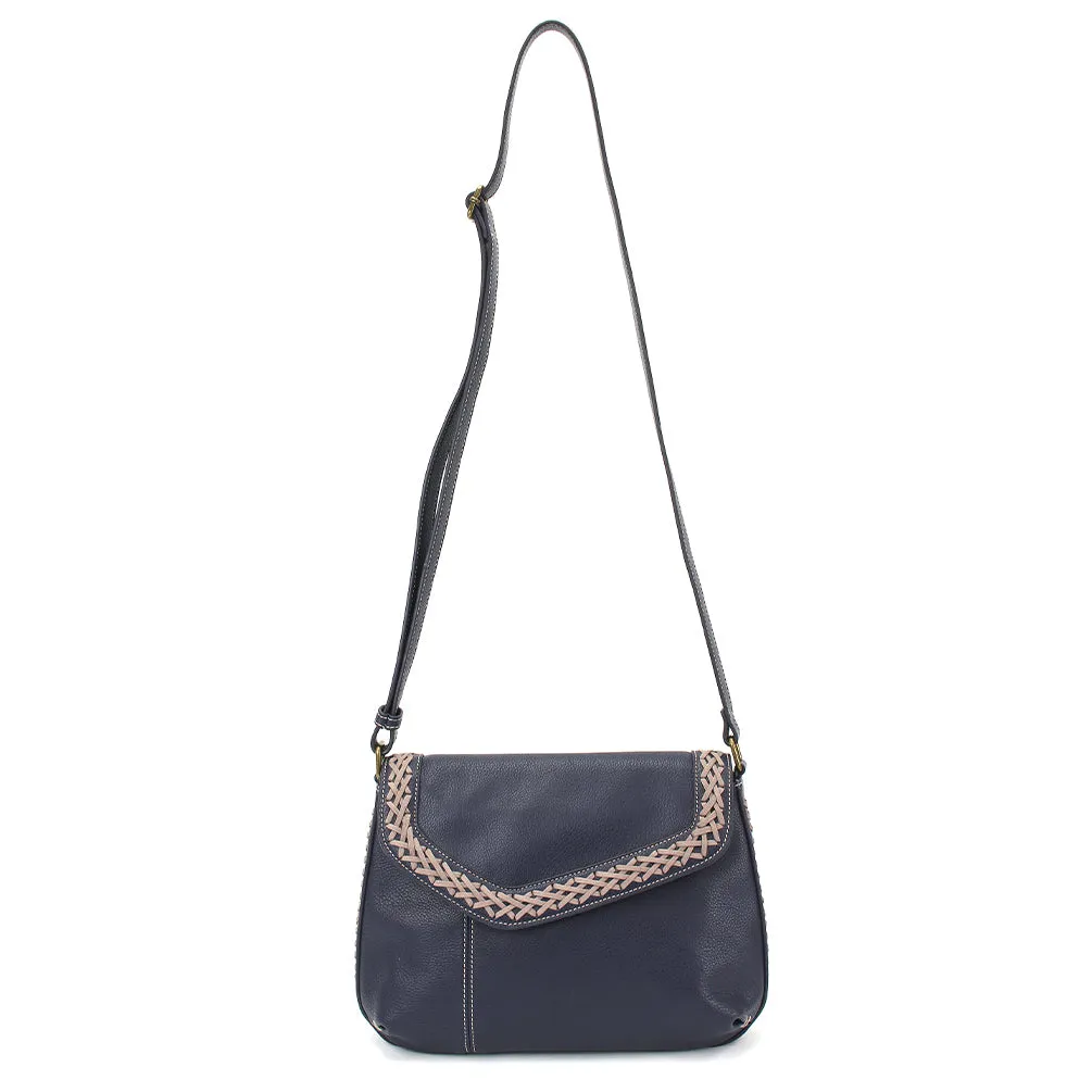 Braided Boho Crossbody - Navy