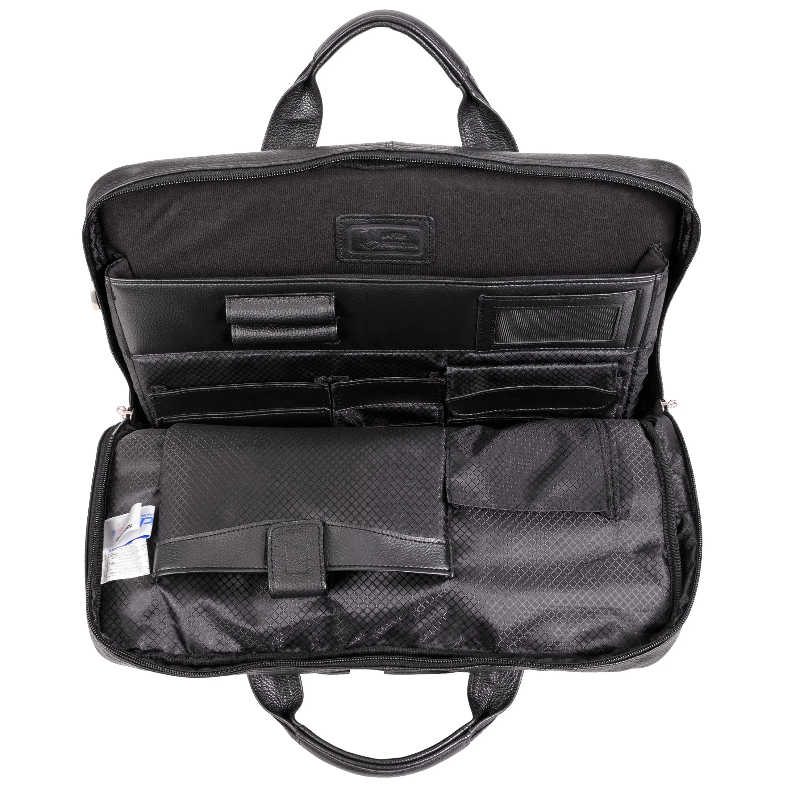 BRIDGEPORT | 17" Large Leather Laptop & Tablet Briefcase