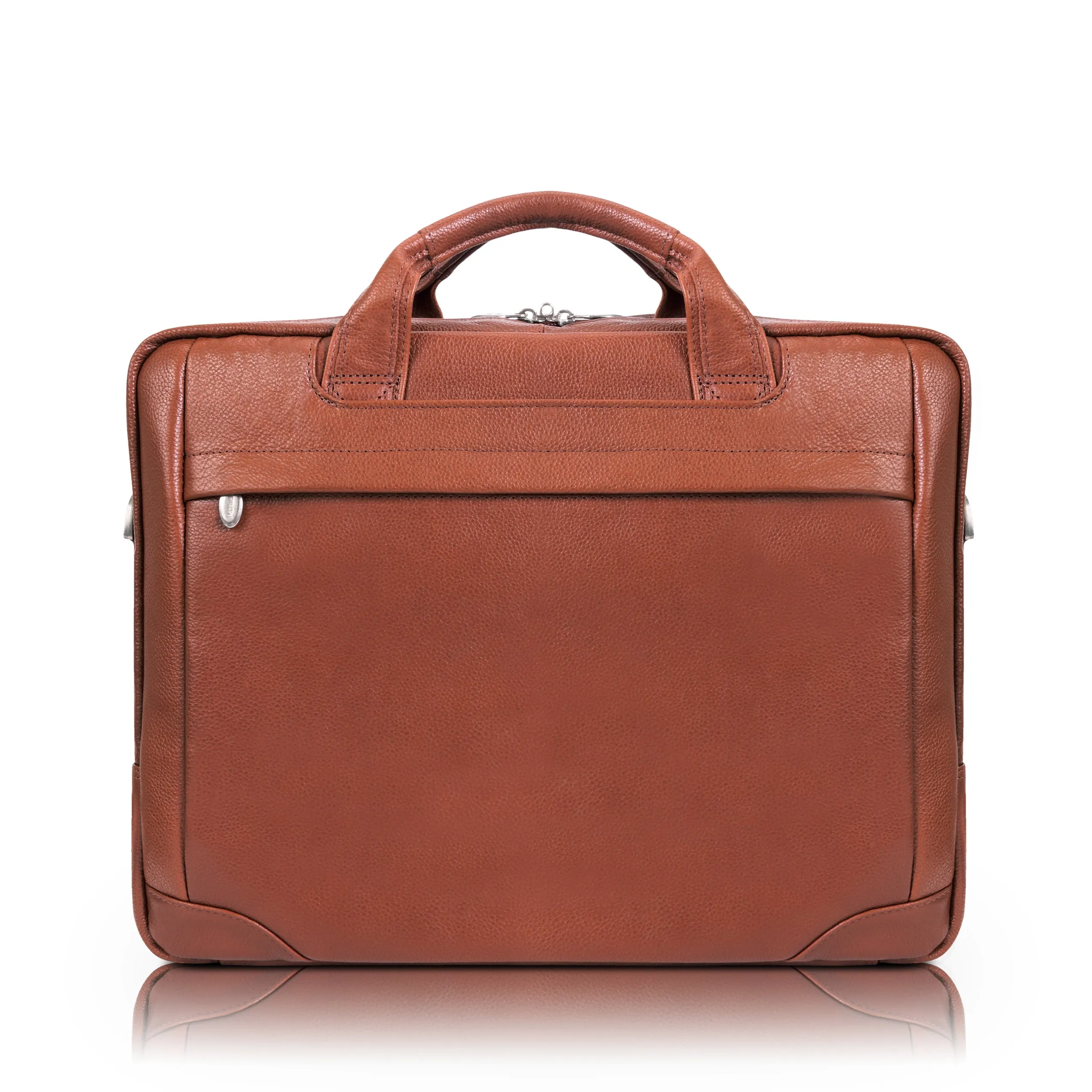 BRONZEVILLE | 15" Medium Leather Laptop & Tablet Briefcase