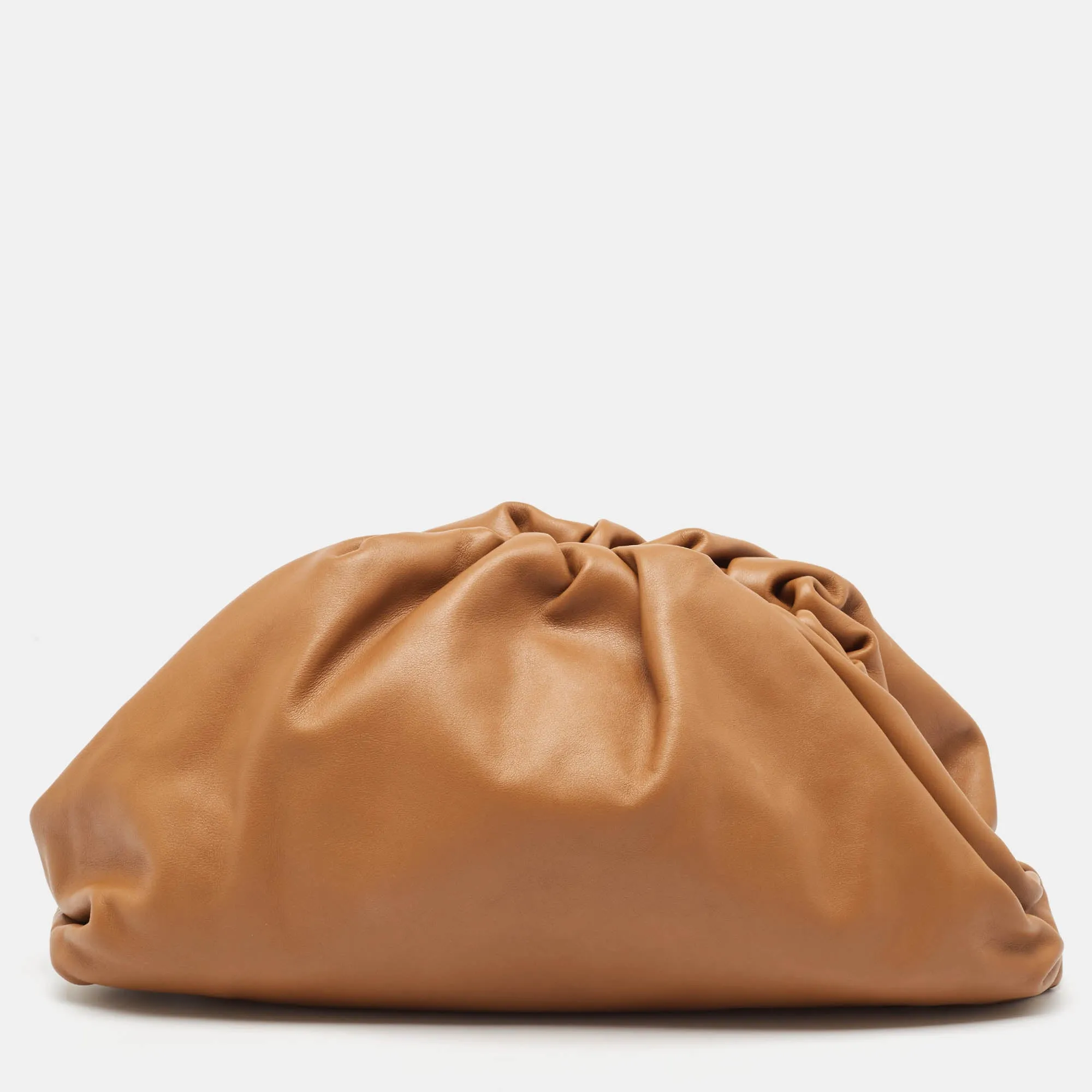 Brown Leather Classic The Pouch Clutch