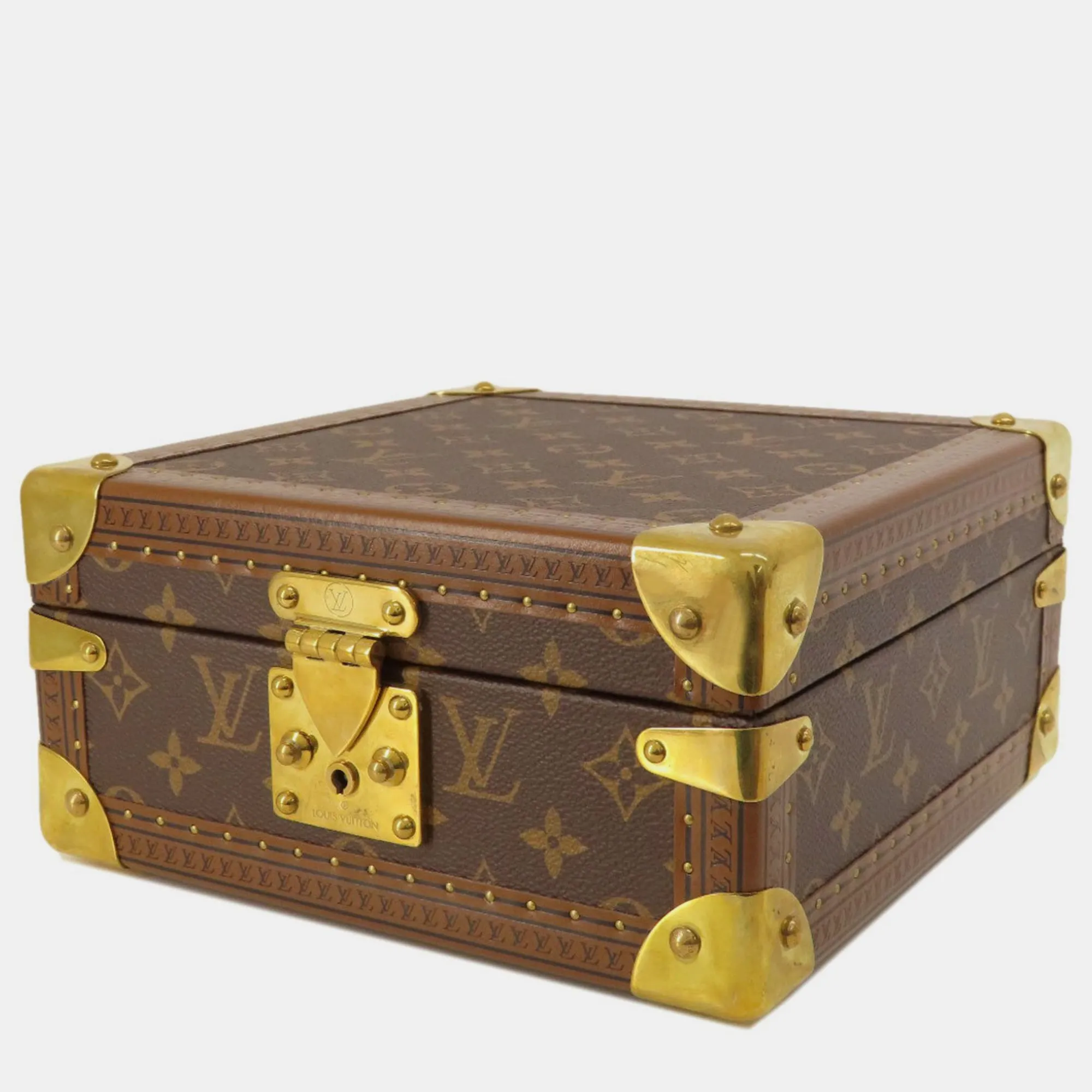 Brown Monogram Canvas Coffret Tresor 24 Trunk Case Bag