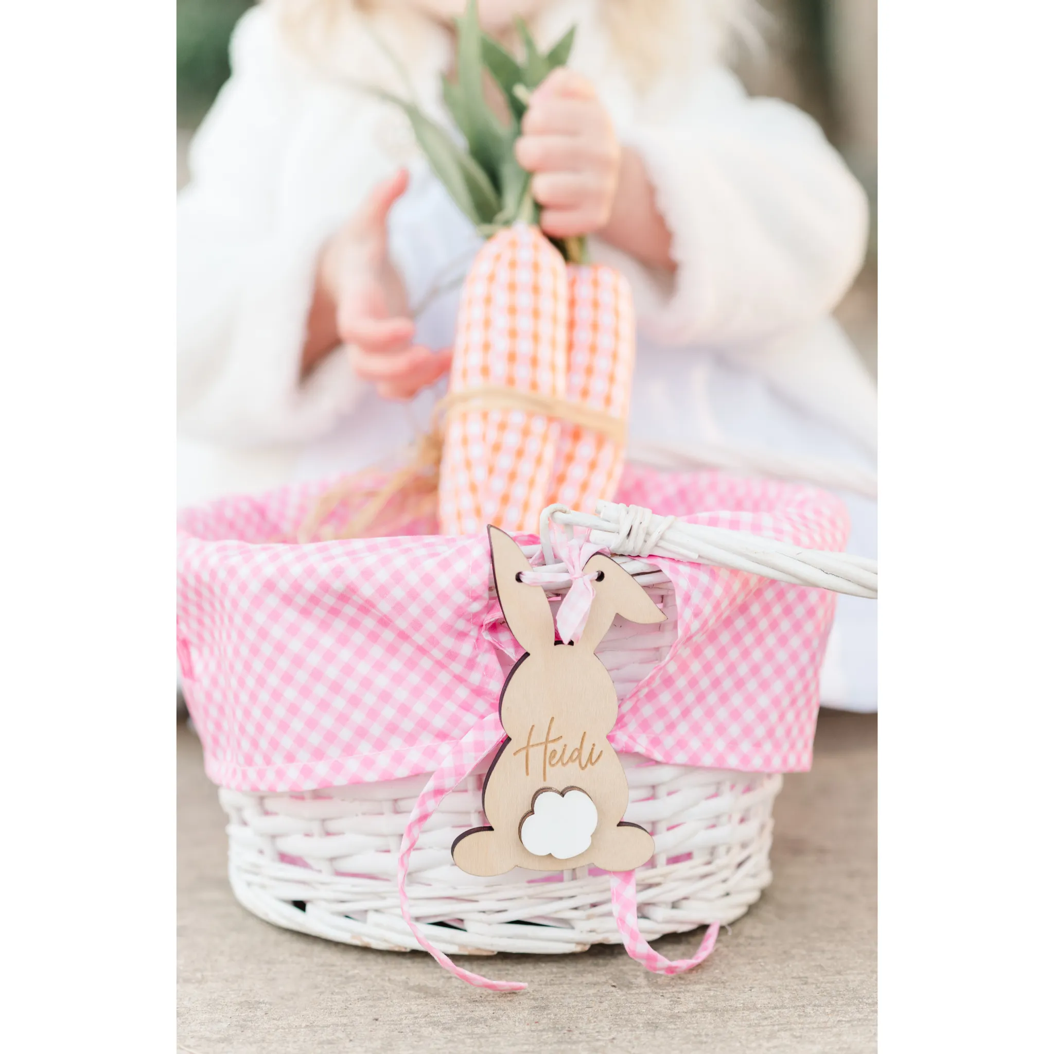 Bunny Basket Bag Tags