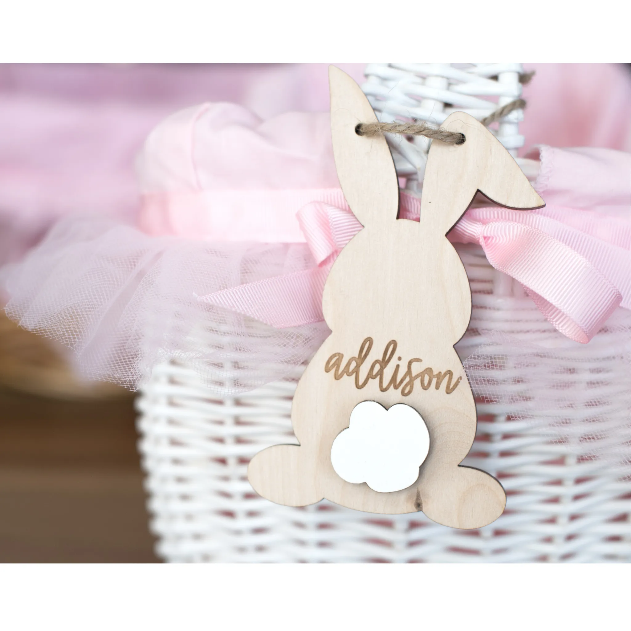 Bunny Basket Bag Tags