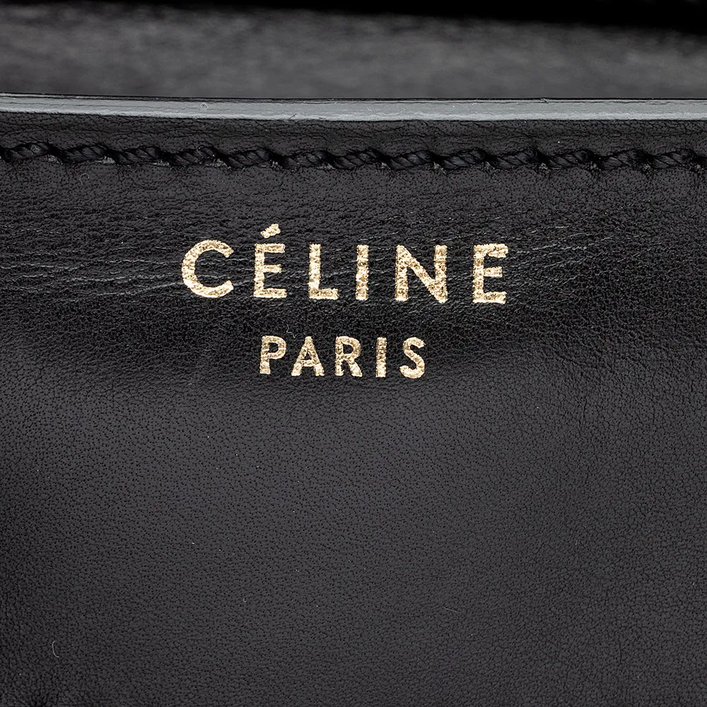 Celine Linen Calfskin Mini Luggage Tote (SHF-19341)